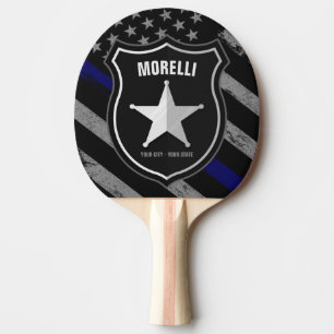 Raquete De Ping Pong Sinalizador de Agente do Xerife do Agente de Polí