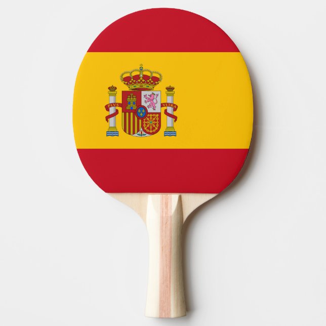 Raquete De Ping Pong Sinalizador de Espanha (Frente)
