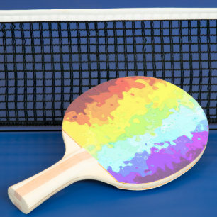 Raquete De Ping Pong Sinalizador do Orgulho Neurogante do Abstrato do T