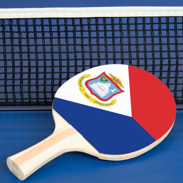 Raquete De Ping Pong Sint Maarten flag (Insitu)