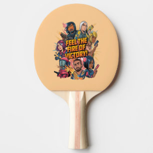 Raquete De Ping Pong Sinta o fogo da vitória