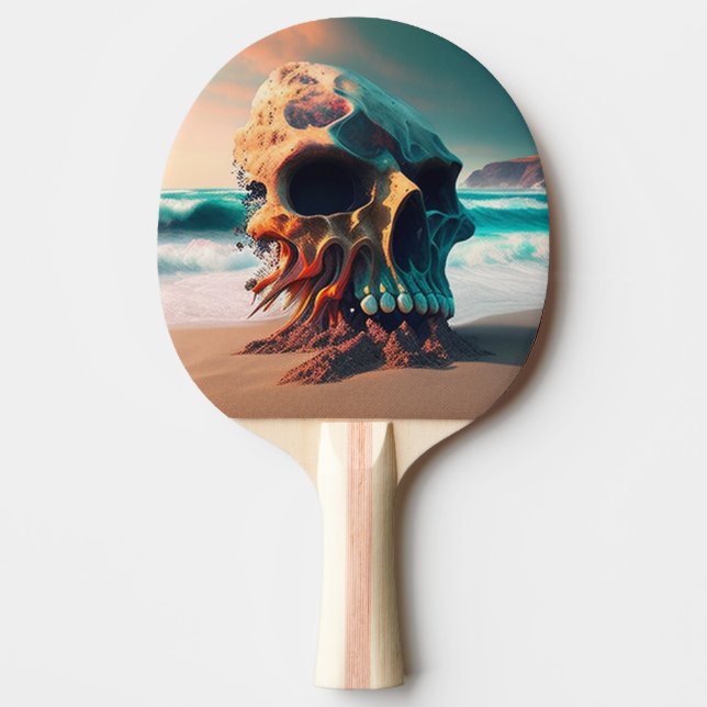 Raquete De Ping Pong Skull on the beach (Frente)