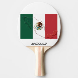Raquete De Ping Pong SLAG E MAPA DO MÉXICO Personalizados