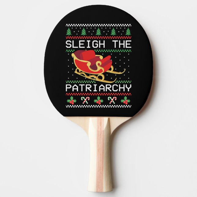 Raquete De Ping Pong Sleigh O Patriarcado I (Frente)