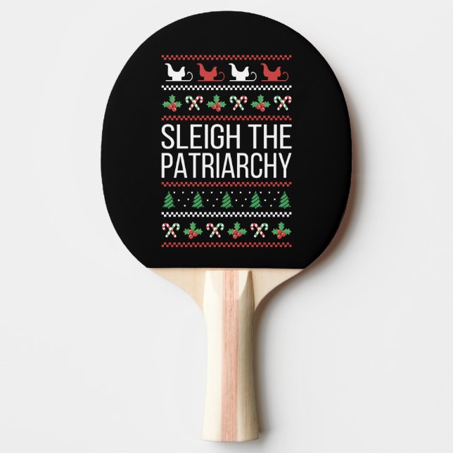 Raquete De Ping Pong Sleigh O Patriarcado II (Frente)