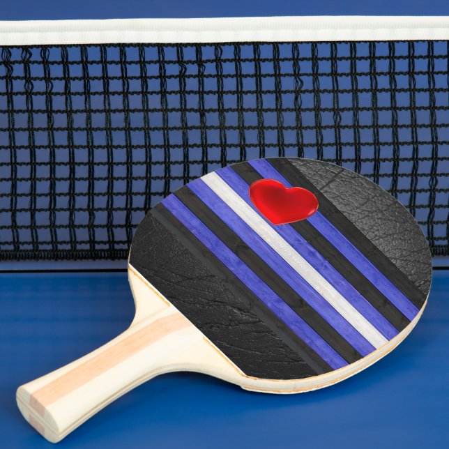 Raquete De Ping Pong SlipperyJoe, bandeira do Orgulho do Couro Gay, mad (Insitu)