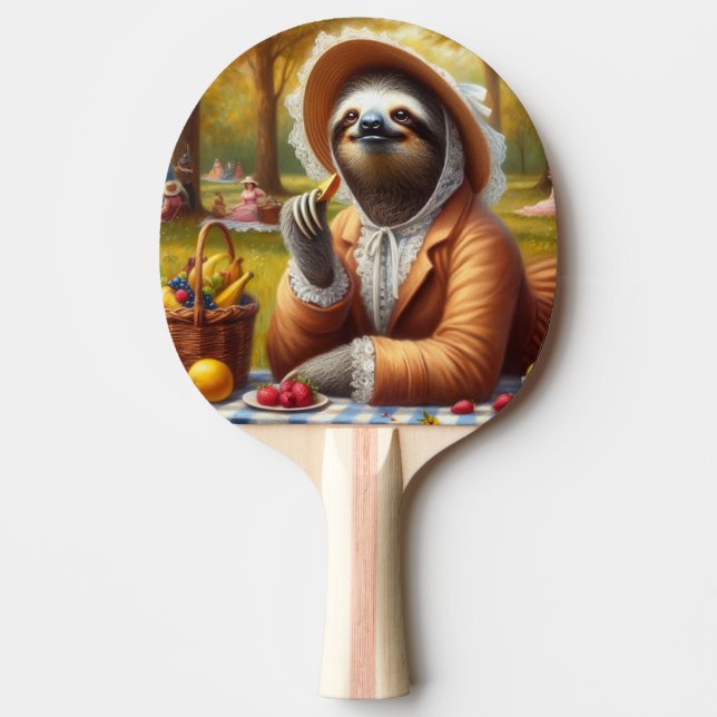 Raquete De Ping Pong Sloth Picnic (Frente)