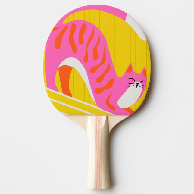 Raquete De Ping Pong Snoozing Whiskers (Frente)