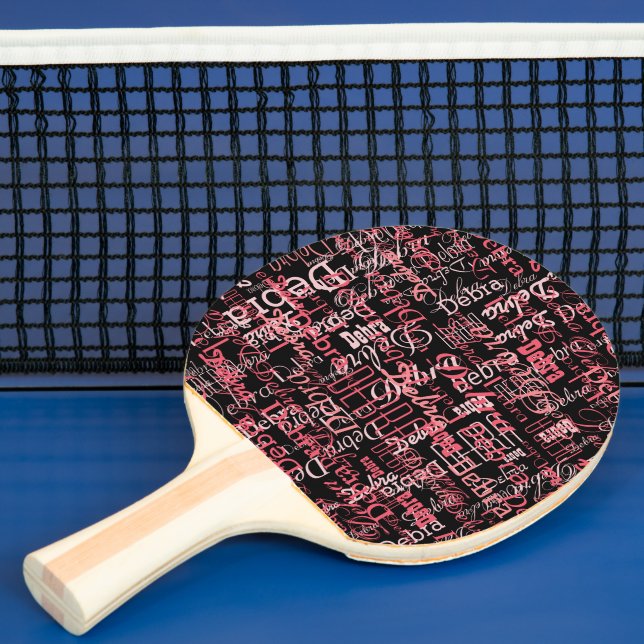 Raquete De Ping Pong Sobre Raparigas e Mesa (Insitu)