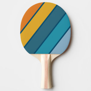 Raquete De Ping Pong Sol Azul Listras Grossas