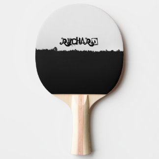Raquete De Ping Pong Sombreado Preto Personalizado 