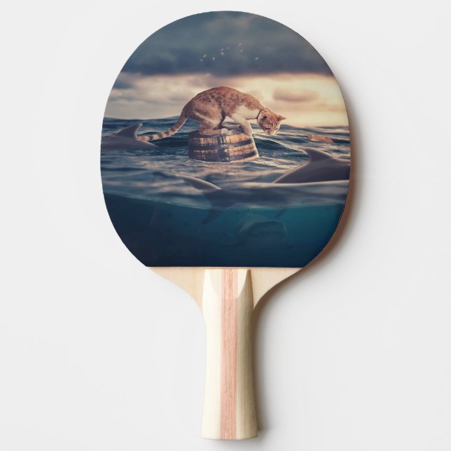Raquete De Ping Pong Sonho do Cat Nap ou Pesadelo (Frente)