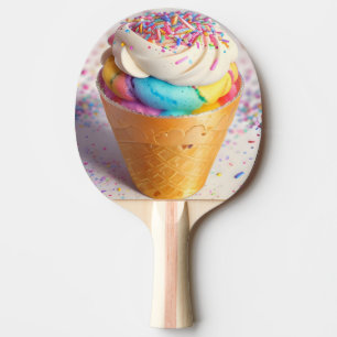 Raquete De Ping Pong Sorvete Cone Sprinkles
