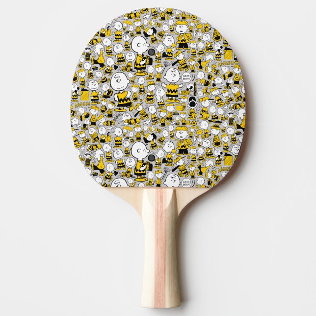 Raquete De Ping Pong Sou o Charlie Brown Pattern (Frente)