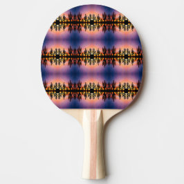 Raquete De Ping Pong Southwestern Desert Landscape Cactus Sunrise Image