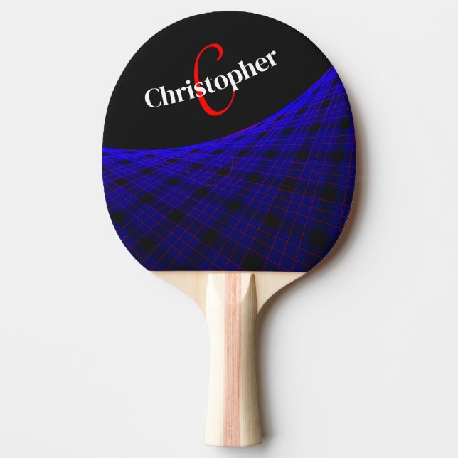 Raquete De Ping Pong Space Carpet Geometric Ping Pong Paddle (Frente)