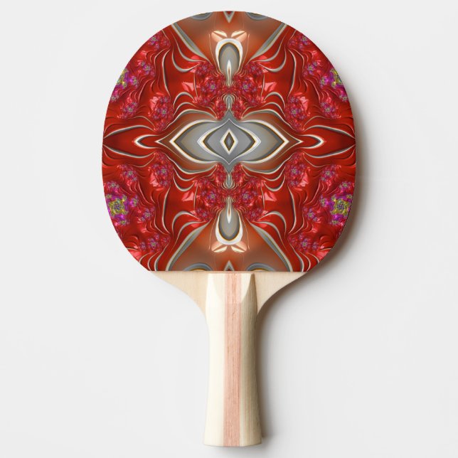 Raquete De Ping Pong ~SPARK BRILHO ~ Fractal Original ~ (Frente)