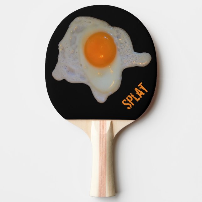 Raquete De Ping Pong Splat De Ovo Frito Engraçado (Frente)