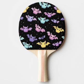 Raquete De Ping Pong Spooky Cute Pastel Bats – Kawaii Gothic Style