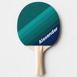 Raquete De Ping Pong Sport Ocean Tide Stripes with Name