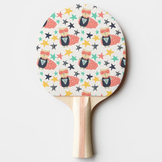 Raquete De Ping Pong Star Super Hero (Verso)