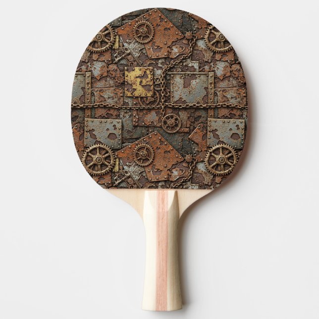 Raquete De Ping Pong Steampunk Ping Pong Paddle (Frente)