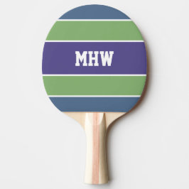 Raquete De Ping Pong Stripes Pavilha de pingue-pongue de monograma pers