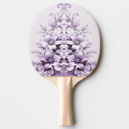 Raquete De Ping Pong Stylish Purple Flowers Ping Pong Paddle