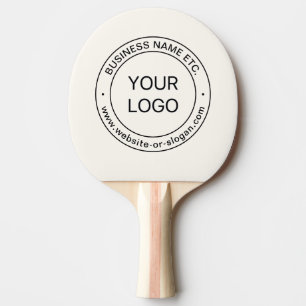 Raquete De Ping Pong Substituição fácil de logotipos e texto editável