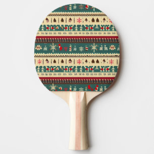 Raquete De Ping Pong Suéter Feio de Natal (5)
