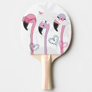 Raquete De Ping Pong Summer Flamingo: Ilustração da Pratage.