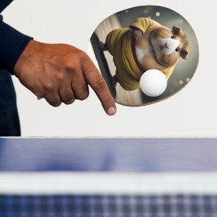 Raquete De Ping Pong "Sumo Squeakdown: O Poderoso Lutador de Porquinho-