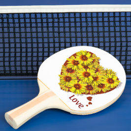 Raquete De Ping Pong Sunflower Heart Ping Pong Paddle