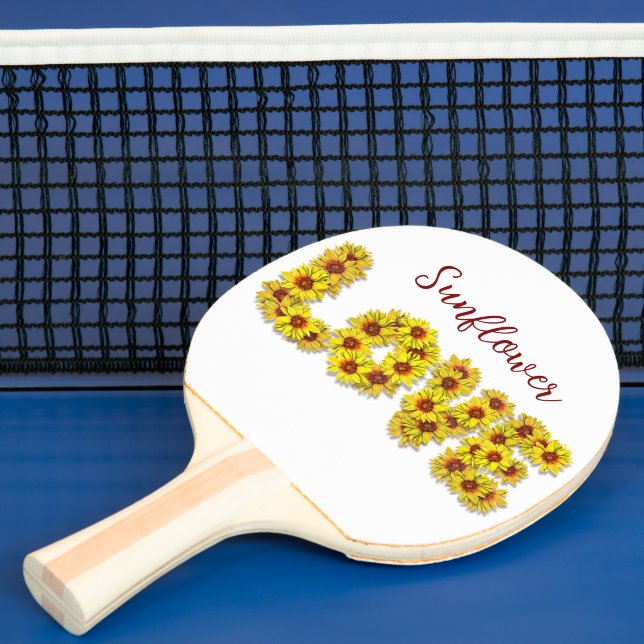 Raquete De Ping Pong Sunflower Love Ping Pong Paddle (Insitu)