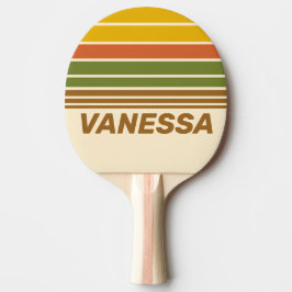 Raquete De Ping Pong Sunrise Clover Horizon Striping with Name