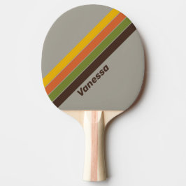 Raquete De Ping Pong Sunset Clover Striped with Name