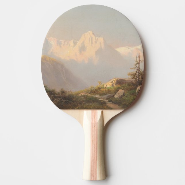 Raquete De Ping Pong Sunset nas montanhas - Carl Lafite (Frente)