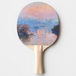 Raquete De Ping Pong Sunset sobre o Seine Claude Monet