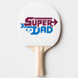 Raquete De Ping Pong Super Dad Gamer Gift – Cute Retro