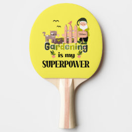 Raquete De Ping Pong Superpotência de jardinagem, jardineiro-cúmulo