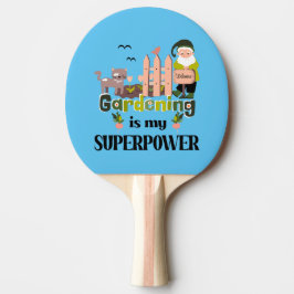 Raquete De Ping Pong Superpotência de jardinagem, jardineiro-cúmulo