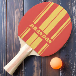 Raquete De Ping Pong Surf Retroativo, faixas duplas de Conselho sunset 