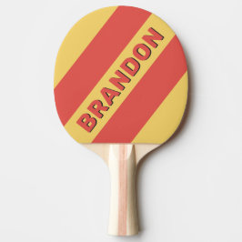 Raquete De Ping Pong Surf Retroativo Sunset Três faixas em negrito com 
