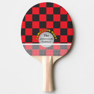 Raquete De Ping Pong Table Tennis, Family Games, Checkerboard