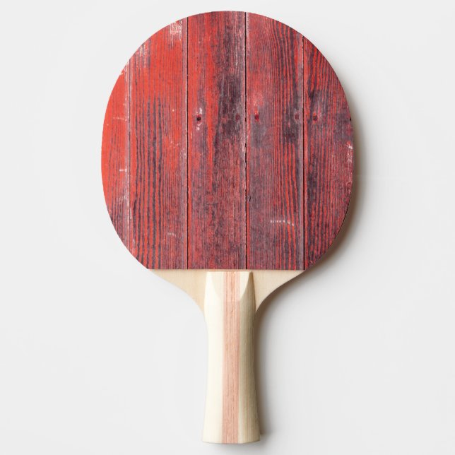 Raquete De Ping Pong Tábuas de Celeiro Desgastadas Simples (Frente)