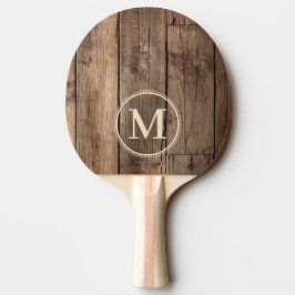 Raquete De Ping Pong Tábuas de Chão de Celeiro Monogramadas