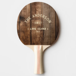 Raquete De Ping Pong Tábuas de Madeira de Celeiro Antigas Nome de Famíl