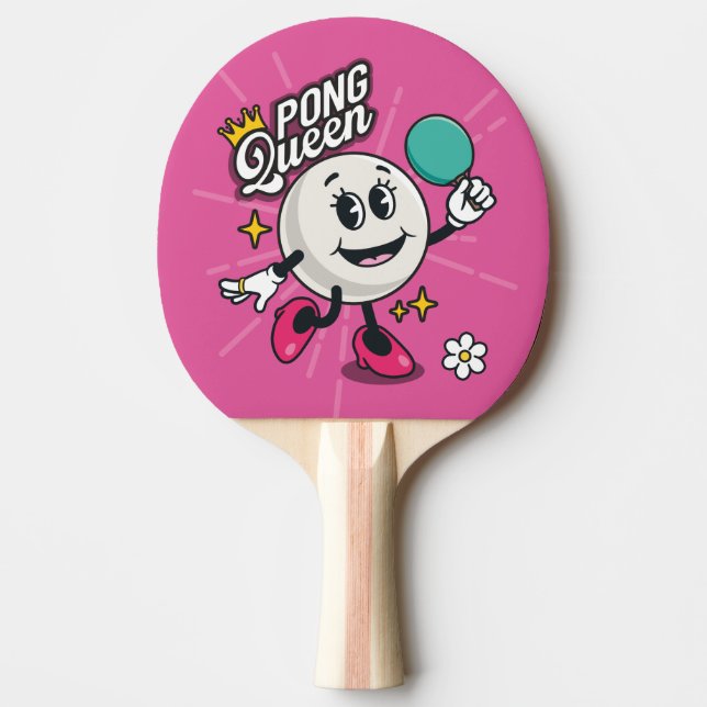 Raquete De Ping Pong Taco tênis de mesa Queen (Frente)