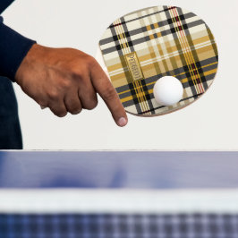 Raquete De Ping Pong Tan e Taupe Clássicos Personalizados Elegantes