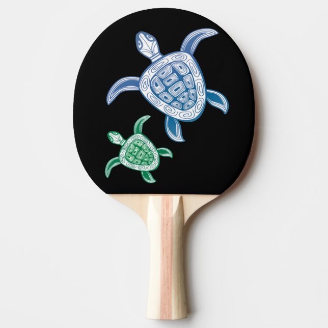 Raquete De Ping Pong Tartaruga das Ilhas Havaí (Frente)